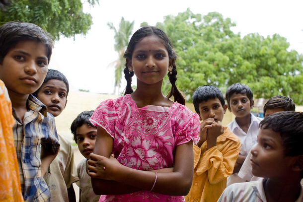Girl campaigner from Help-project in Andhra Pradesh in India. Inspiration für außergewöhnliche Events